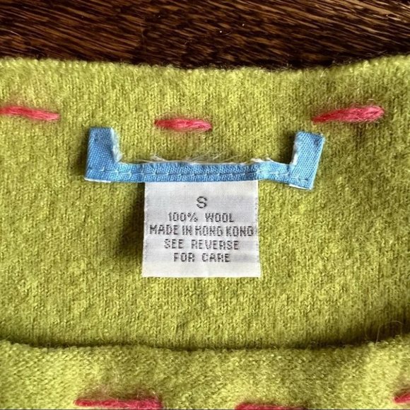 Vintage Y2K wool flower embroided sweater - Picture 4 of 8